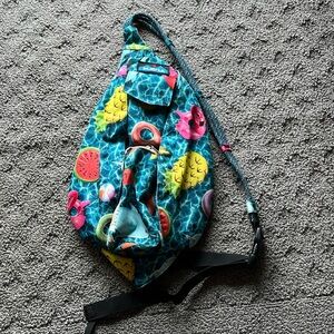 Kavu Crossbody Bag with Tropical Print